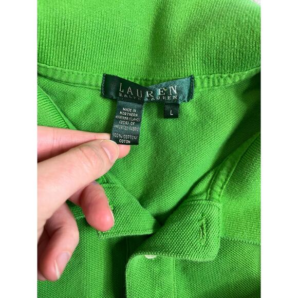 Lauren Ralph Lauren Polo Large Gold Crest Logo Short Sleeve Sport Tennis Golf - Picture 7 of 10